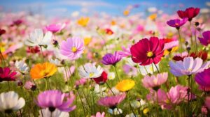 26769733-natura-floreale-sfondo-nel-presto-estate-colorato-naturale-primavera-paesaggio-con-con-fiori-morbido-selettivo-messa-a-fuoco-generativo-ai-illustrazione-gratuito-foto